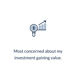 Most concerned about my investment gaining value * growth