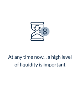 At any time now... a high level of liquidity is important * growth